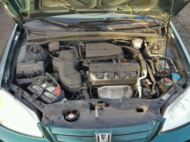 2HGES26712H577359 - 2002 HONDA CIVIC EX GREEN photo 7