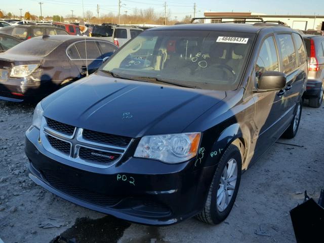 2C4RDGCG8ER265937 - 2014 DODGE GRAND CARA BLACK photo 2