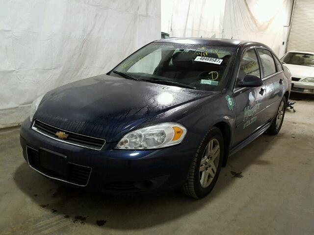 2G1WB5EK9B1146537 - 2011 CHEVROLET IMPALA LT BLUE photo 2