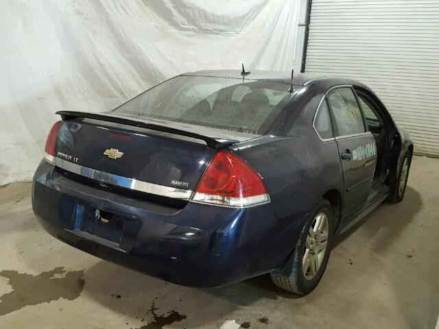 2G1WB5EK9B1146537 - 2011 CHEVROLET IMPALA LT BLUE photo 4