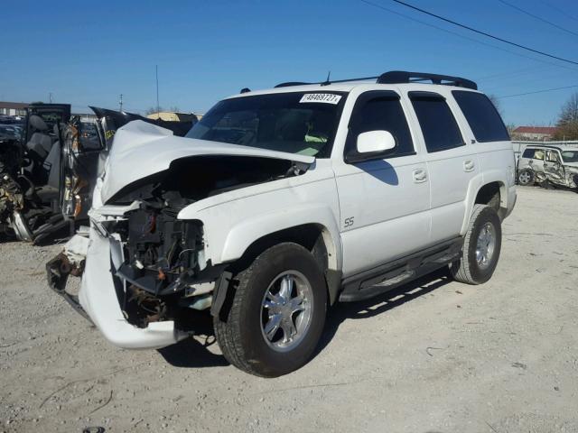 1GNEK13T14R322800 - 2004 CHEVROLET TAHOE K150 WHITE photo 2