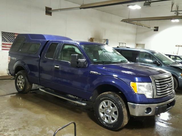 1FTFX1EV2AKA64630 - 2010 FORD F150 SUPER BLUE photo 1