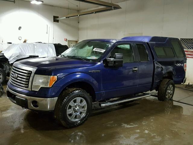 1FTFX1EV2AKA64630 - 2010 FORD F150 SUPER BLUE photo 2