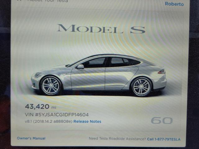 5YJSA1CG1DFP14604 - 2013 TESLA MODEL S SILVER photo 8