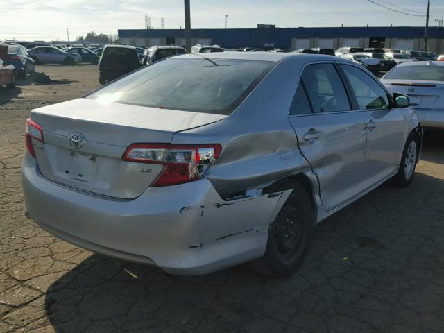 4T1BF1FK6CU169650 - 2012 TOYOTA CAMRY BASE SILVER photo 4