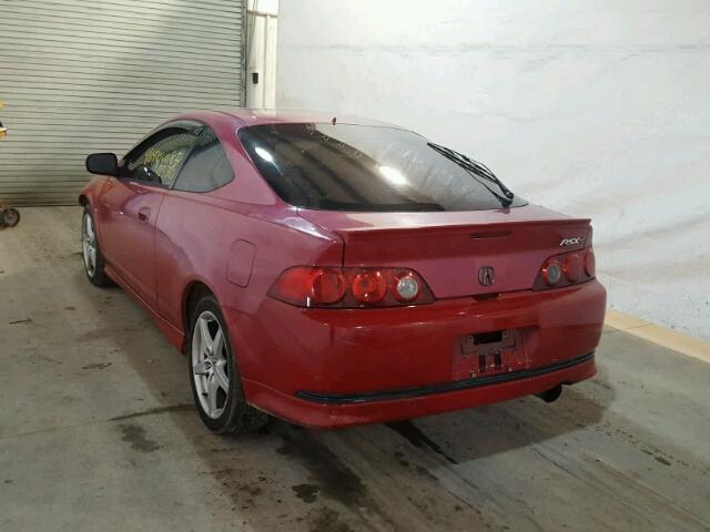 JH4DC53025S003462 - 2005 ACURA RSX TYPE-S RED photo 3