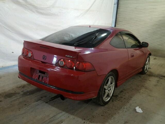 JH4DC53025S003462 - 2005 ACURA RSX TYPE-S RED photo 4