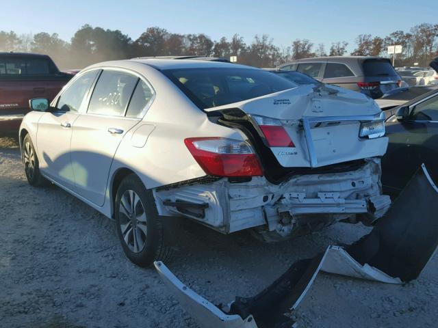 1HGCR2F34EA304998 - 2014 HONDA ACCORD LX WHITE photo 3