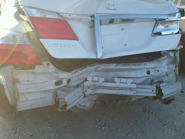 1HGCR2F34EA304998 - 2014 HONDA ACCORD LX WHITE photo 9