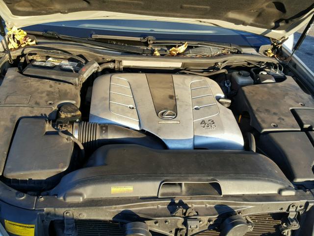 JTHBN30F620073343 - 2002 LEXUS LS 430 SILVER photo 7