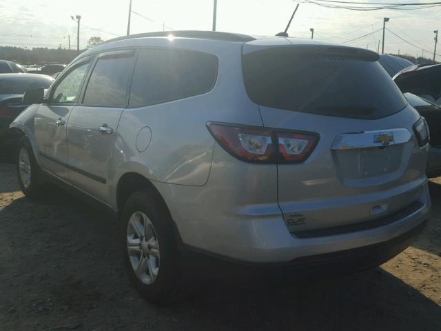 1GNKVFED4FJ260114 - 2015 CHEVROLET TRAVERSE L SILVER photo 3