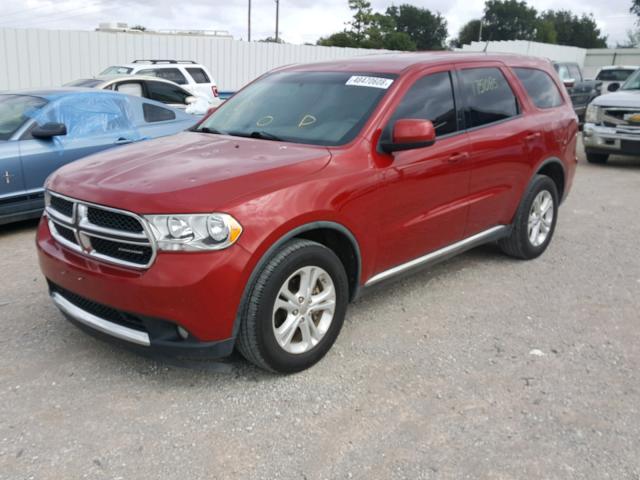 1D4RD2GG1BC632701 - 2011 DODGE DURANGO EX RED photo 2