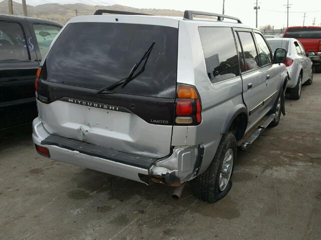 JA4LS21H32J059882 - 2002 MITSUBISHI MONTERO SP GRAY photo 4