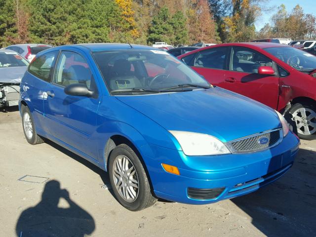 1FAFP31N97W158710 - 2007 FORD FOCUS ZX3 BLUE photo 1