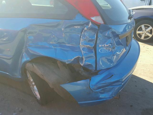 1FAFP31N97W158710 - 2007 FORD FOCUS ZX3 BLUE photo 9