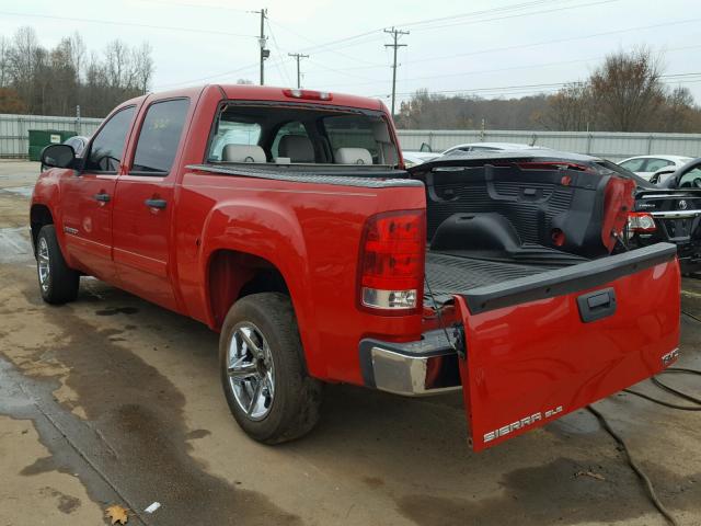 2GTEC13J581334810 - 2008 GMC SIERRA C15 RED photo 3