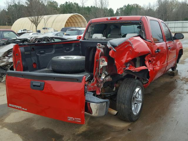 2GTEC13J581334810 - 2008 GMC SIERRA C15 RED photo 4