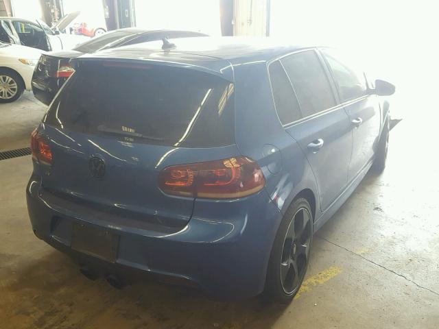 WVWPF7AJ7CW228009 - 2012 VOLKSWAGEN GOLF R BLUE photo 4