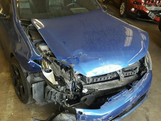 WVWPF7AJ7CW228009 - 2012 VOLKSWAGEN GOLF R BLUE photo 9