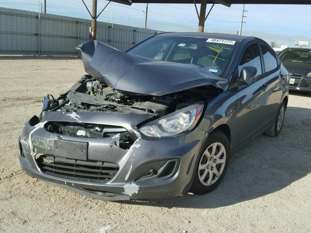 KMHCT4AE0CU151421 - 2012 HYUNDAI ACCENT GLS GRAY photo 2