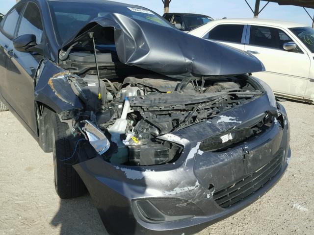 KMHCT4AE0CU151421 - 2012 HYUNDAI ACCENT GLS GRAY photo 9