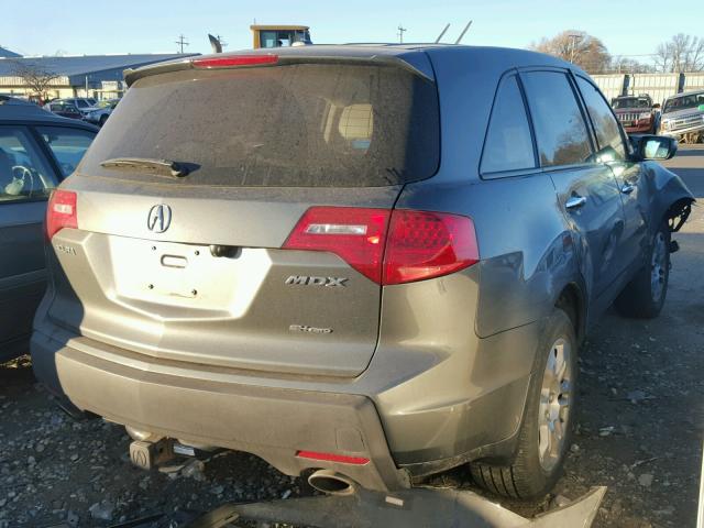 2HNYD28407H537736 - 2007 ACURA MDX TECHNO GRAY photo 4