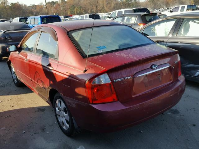 KNAFE121265209188 - 2006 KIA NEW SPECTR RED photo 3