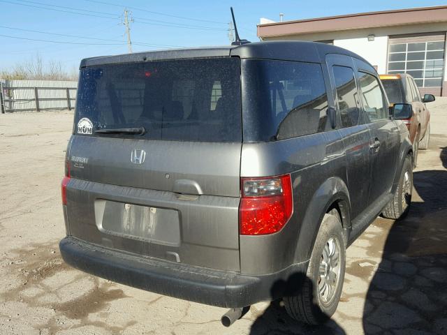 5J6YH18728L014375 - 2008 HONDA ELEMENT EX GRAY photo 4