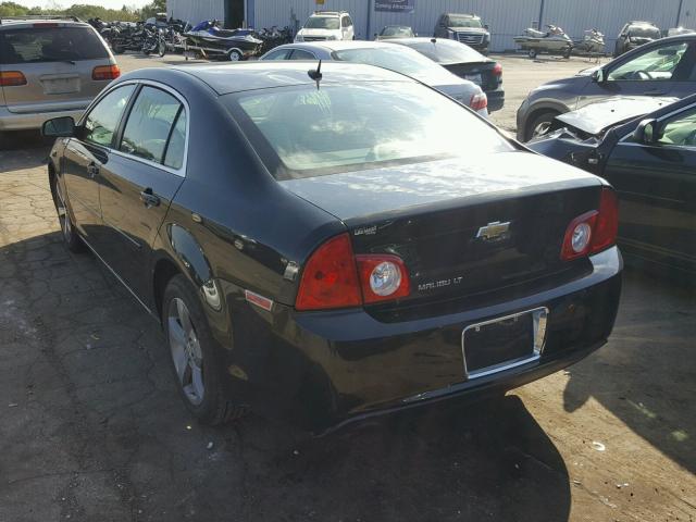 1G1ZC5E12BF153839 - 2011 CHEVROLET MALIBU 1LT BLACK photo 3