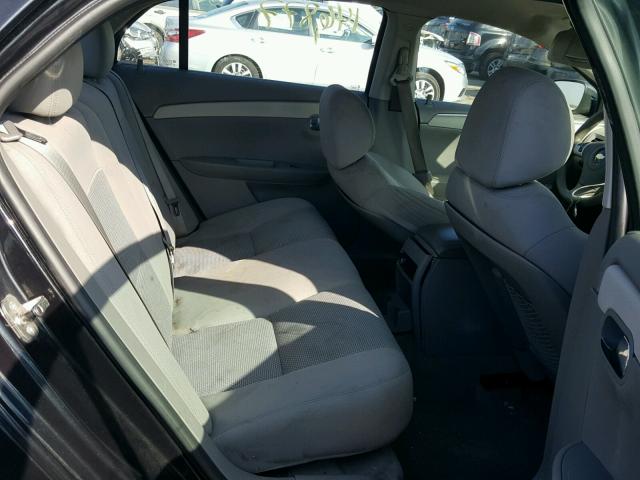 1G1ZC5E12BF153839 - 2011 CHEVROLET MALIBU 1LT BLACK photo 6