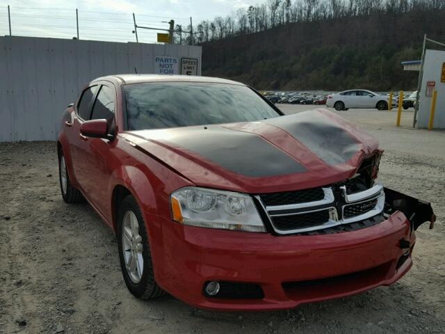 1C3CDZCB9DN541497 - 2013 DODGE AVENGER SX RED photo 1