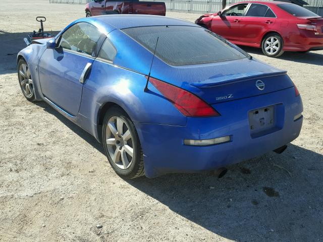 JN1AZ34D23T119828 - 2003 NISSAN 350Z COUPE BLUE photo 3