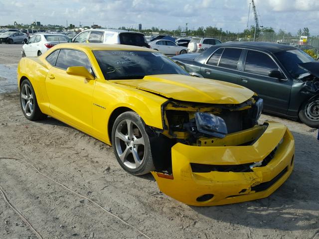 2G1FC1E3XD9231194 - 2013 CHEVROLET CAMARO LT YELLOW photo 1