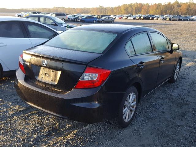 2HGFB2F96CH520307 - 2012 HONDA CIVIC EXL 黑色 照片 4