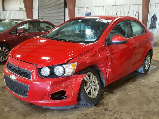 1G1JC5SB0C4214578 - 2012 CHEVROLET SONIC LT RED photo 2