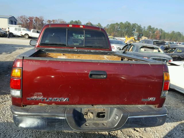 5TBRT341X3S352497 - 2003 TOYOTA TUNDRA ACC BURGUNDY photo 9