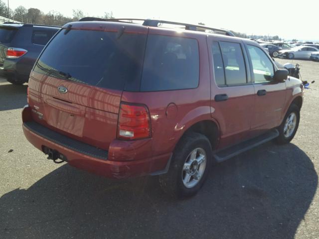 1FMZU73K14UA55844 - 2004 FORD EXPLORER X RED photo 4