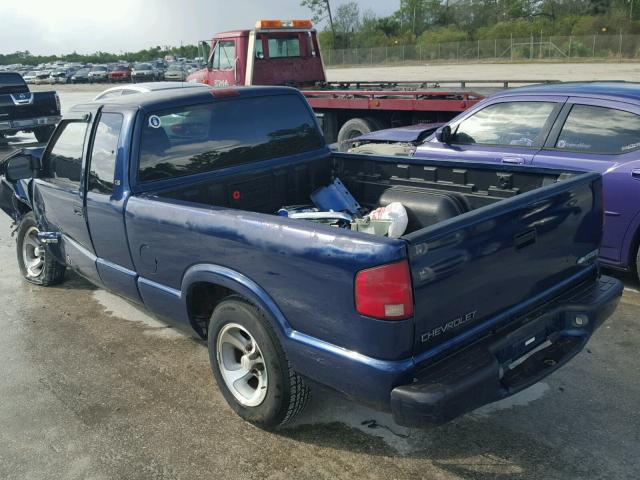 1GCCS195628111720 - 2002 CHEVROLET S TRUCK S1 BLUE photo 3