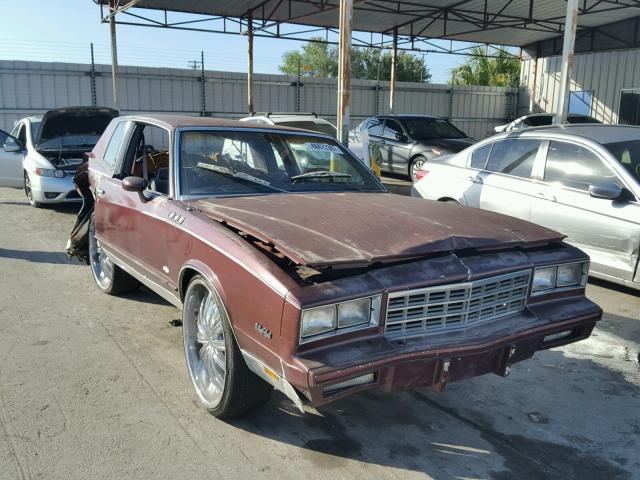 1G1GZ37H5FR197889 - 1985 CHEVROLET MONTE CARL MAROON photo 1