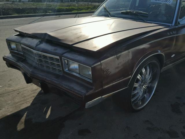 1G1GZ37H5FR197889 - 1985 CHEVROLET MONTE CARL MAROON photo 10