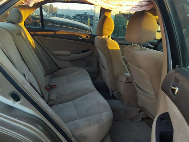 3HGCM56495G712634 - 2005 HONDA ACCORD LX TAN photo 6