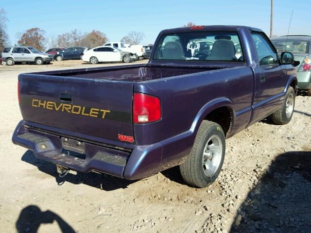 1GCCS1447SK171460 - 1995 CHEVROLET S TRUCK S1 PURPLE photo 4