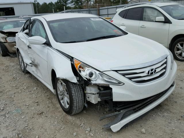 5NPEB4AC1EH905681 - 2014 HYUNDAI SONATA GLS WHITE photo 1