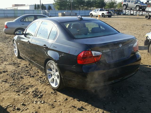 WBAVB33566AZ86854 - 2006 BMW 330 I BLACK photo 3