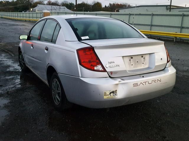 1G8AG52F43Z151576 - 2003 SATURN ION LEVEL SILVER photo 3