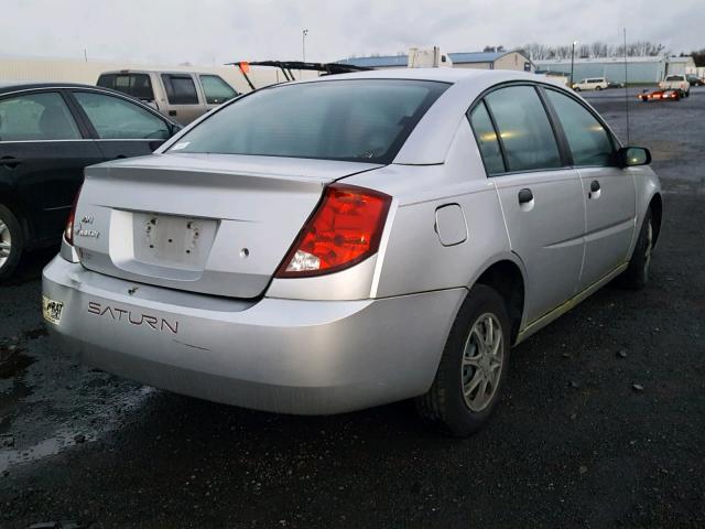 1G8AG52F43Z151576 - 2003 SATURN ION LEVEL SILVER photo 4