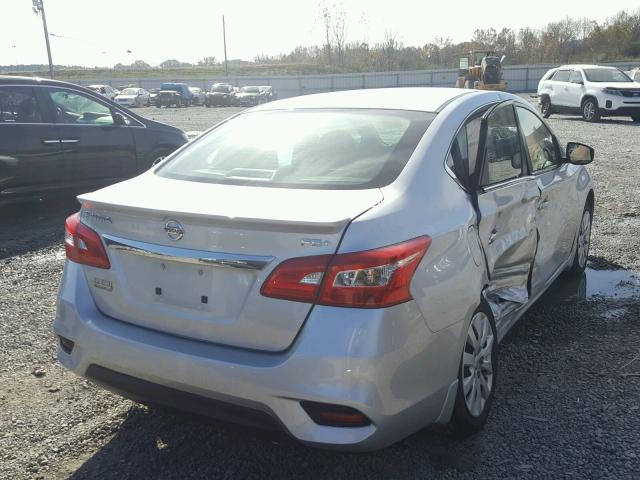 3N1AB7AP4GY326583 - 2016 NISSAN SENTRA S SILVER photo 4