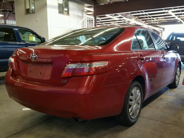 4T1BE46K17U149770 - 2007 TOYOTA CAMRY NEW RED photo 4