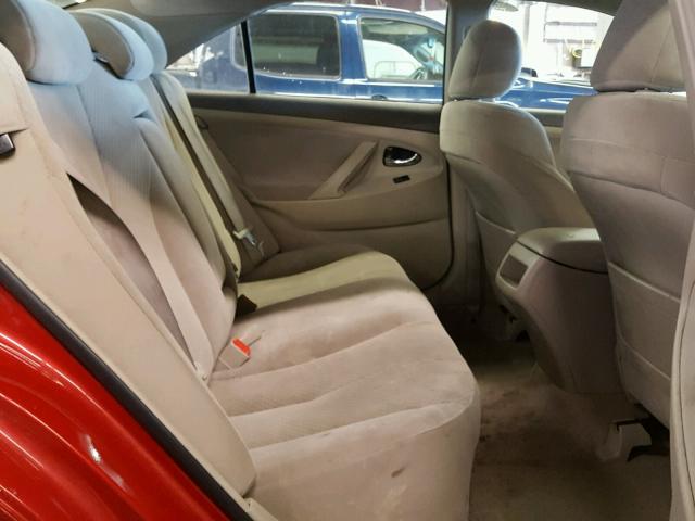 4T1BE46K17U149770 - 2007 TOYOTA CAMRY NEW RED photo 6