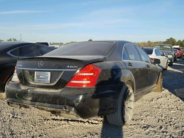 WDDNG8GB6BA386336 - 2011 MERCEDES-BENZ S 550 4MAT BLACK photo 4